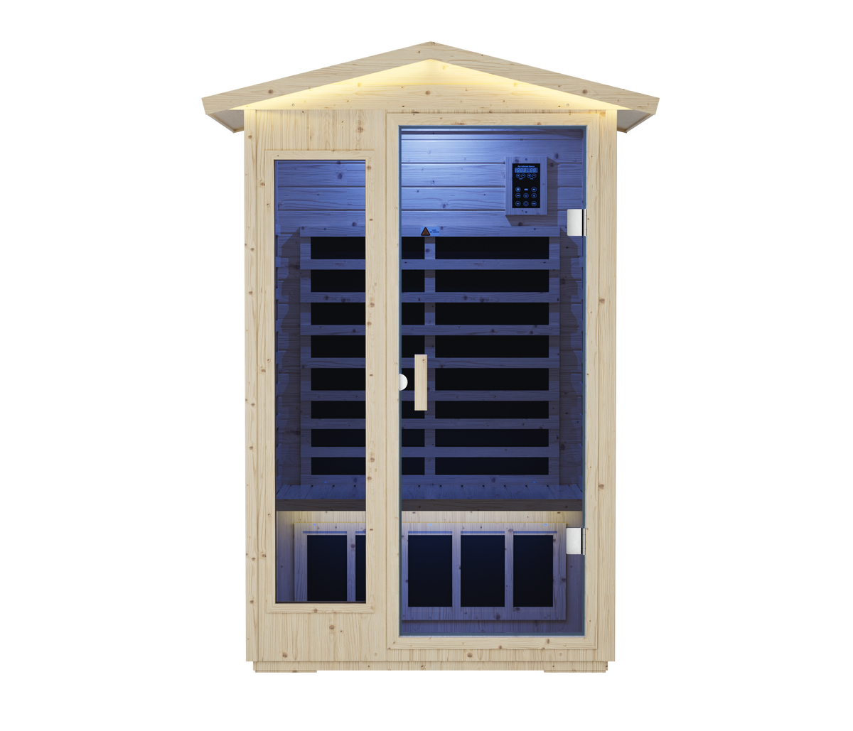 FAR Infrared Indoor Sauna | 6 Heating Plates, Bluetooth & Touchscreen Control