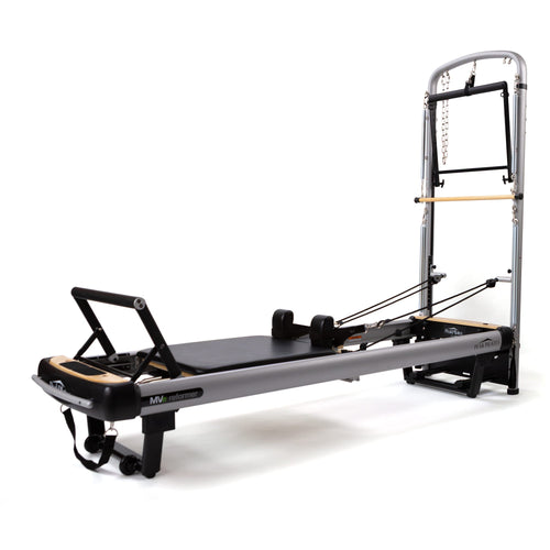 Core Pilates Apex Foldable Dual-Resistance Pilates Reformer with Jumpboard