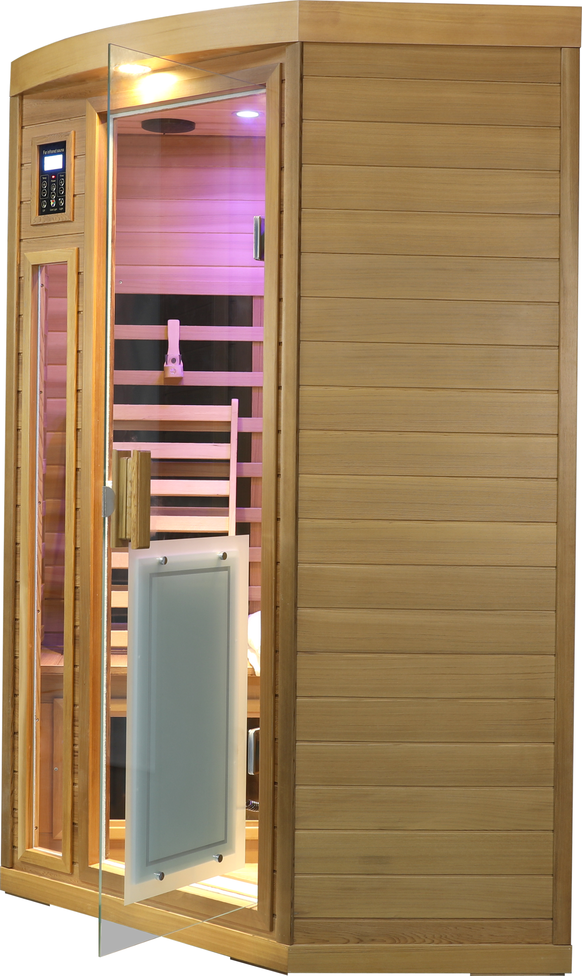 2-Person Low EMF FAR Infrared Red Cedar Indoor Sauna | 8 Heating Panels, 149°F, Bluetooth