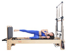 Fitkon™ Powerhouse Plus Pilates Reformer with Stainless Steel Tower & Mat Converter