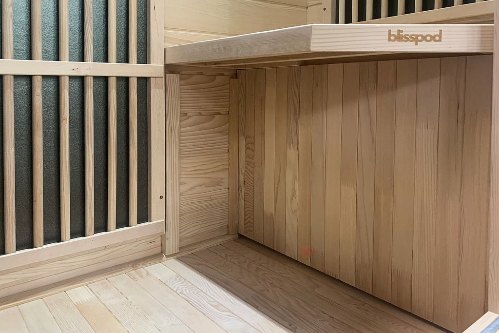 Blisspod Vienna 1-Person FAR Infrared Sauna | Canadian Hemlock, Very Low EMF, 140°F