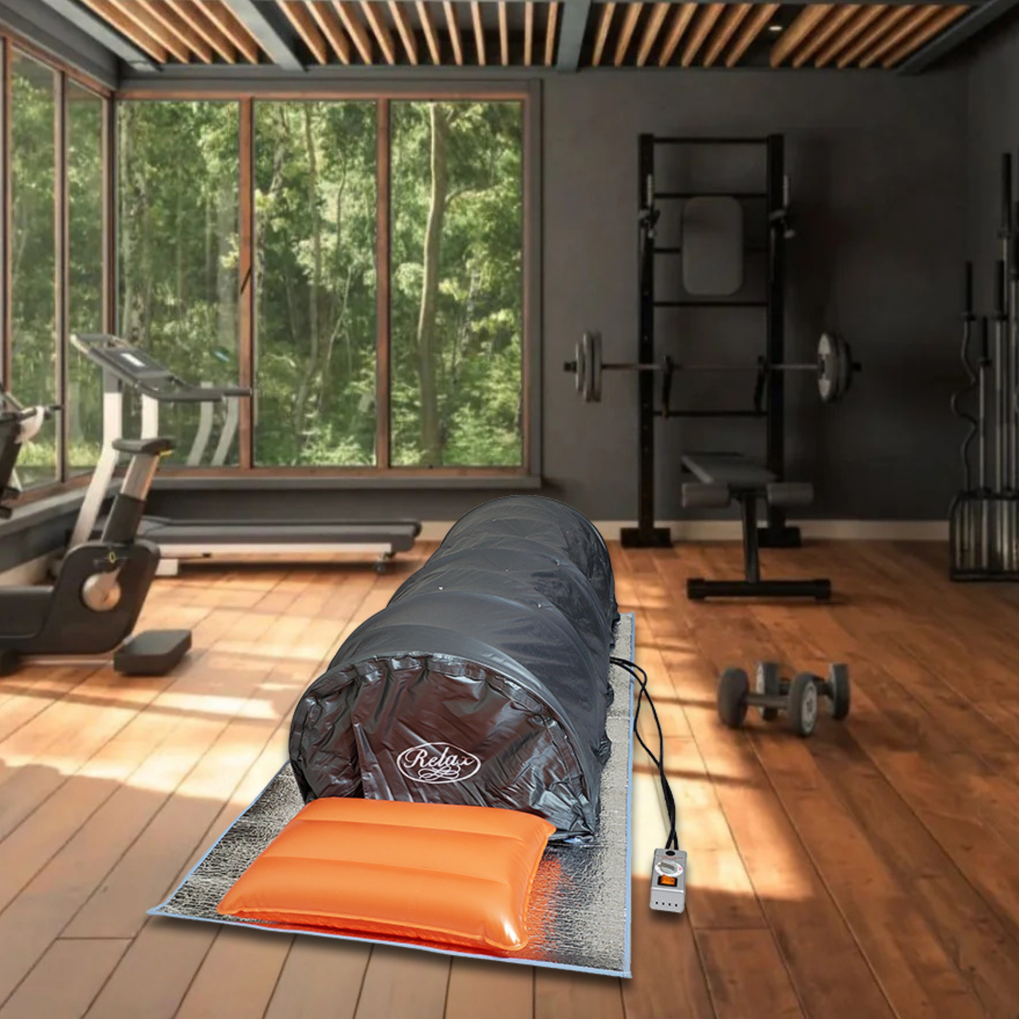 Relax Flex 1-Person Portable Lie-Down FAR Infrared Sauna with Reflective Mat
