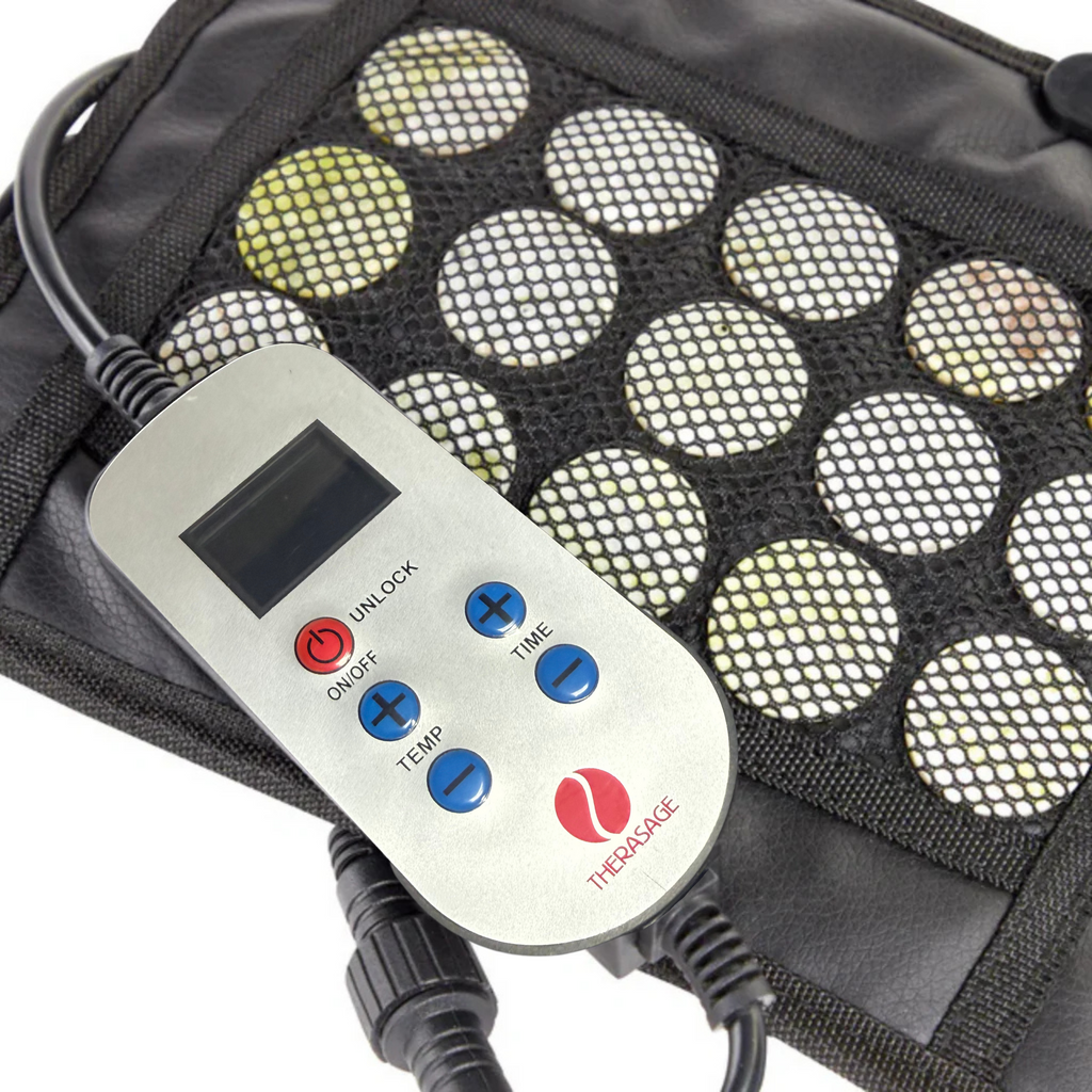 Therasage Mini Jade Infrared Heat Pad | 8" × 10", 15 Natural Jade Stones