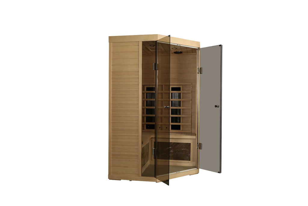 5-Person Hemlock FAR Infrared Indoor Sauna | Low-EMF Heat & Digital Controls