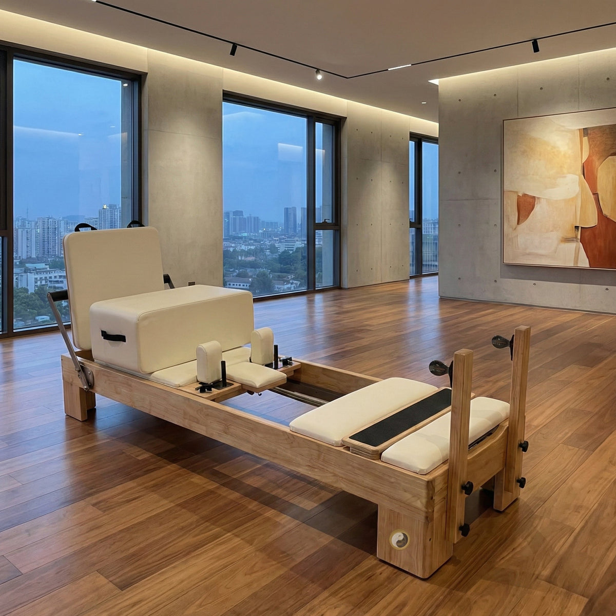 Nano Pro Max Oak Wood Studio Pilates Reformer | 27" Wide, 6-Spring System – RE01