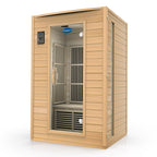 Durasage 2-Person FAR Infrared Indoor Sauna | Canadian Hemlock, 6 Carbon Heaters, 1700W