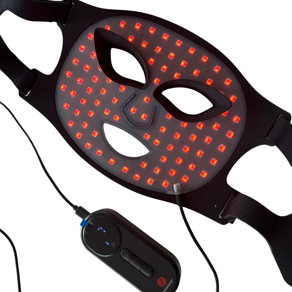 TheraGlow Mask2Go™ 8-Mode Red Light & Infrared LED Face Mask