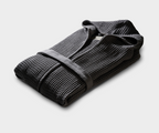 Honeycomb Cotton Hooded Bathrobe | Naturally Dyed, Charcoal