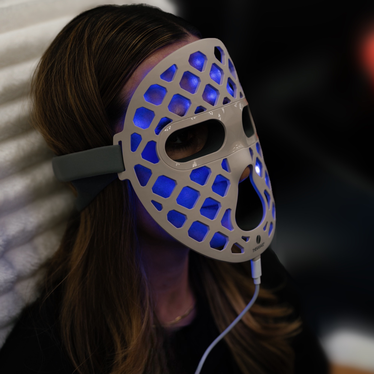 TheraGlow Mask2Go+™ LED Face Mask | Red, Near-Infrared, Blue & Yellow Light, Rechargeable