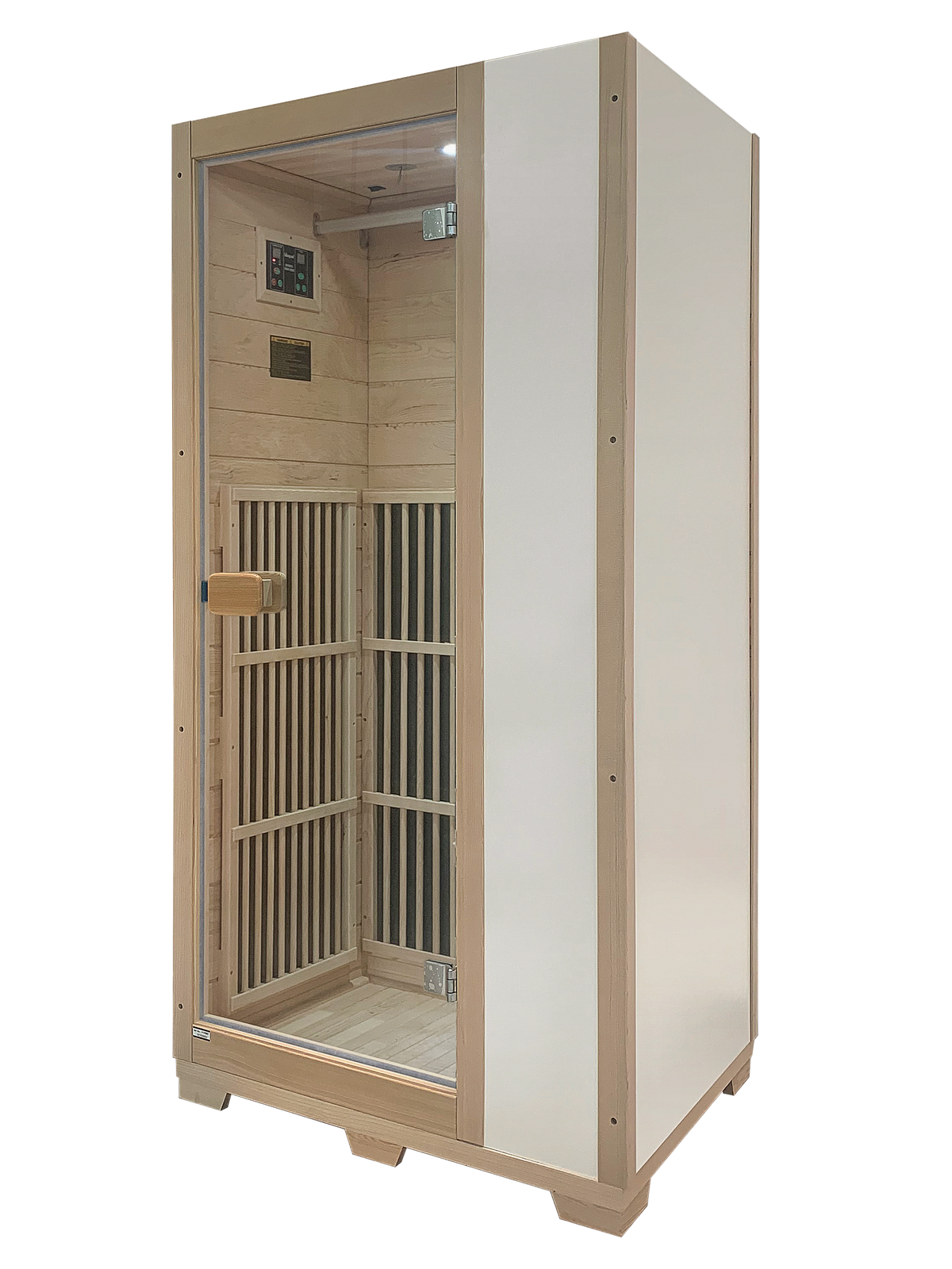 Blisspod Vienna 1-Person FAR Infrared Sauna | Canadian Hemlock, Very Low EMF, 140°F