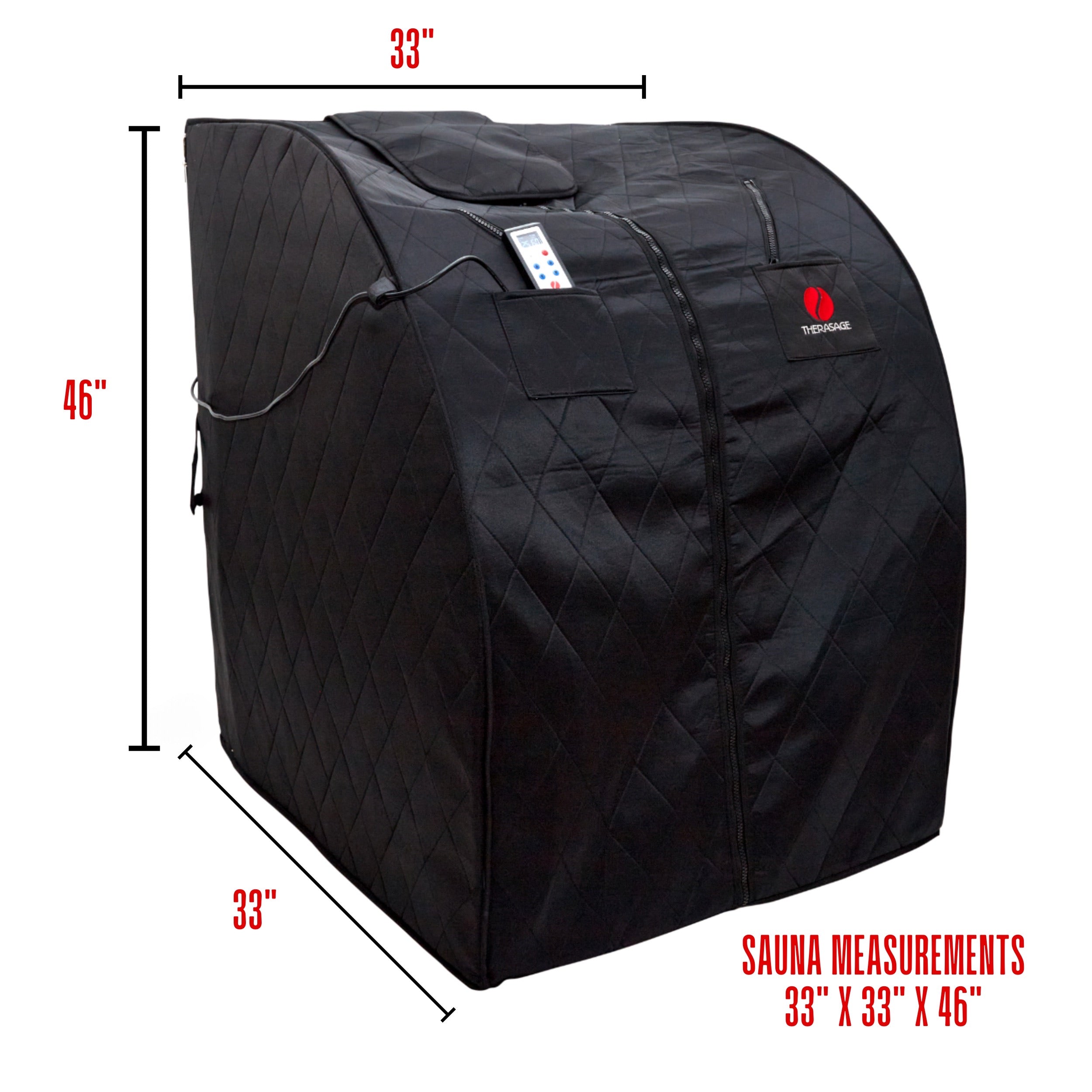 Therasage Thera360 Plus 1-Person Portable Full-Spectrum Infrared Sauna | 100°F–170°F