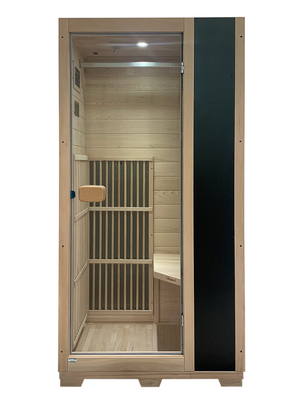 Blisspod Vienna 1-Person FAR Infrared Sauna | Canadian Hemlock, Very Low EMF, 140°F