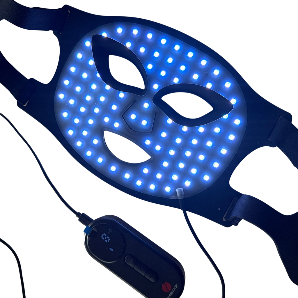 TheraGlow Mask2Go™ 8-Mode Red Light & Infrared LED Face Mask
