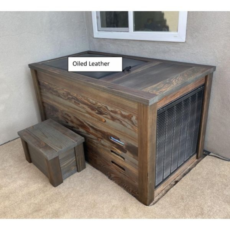 Kooru 1-Person Redwood Cold Plunge Tub | Chiller + Ozone System