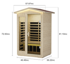 FAR Infrared Indoor Sauna | 6 Heating Plates, Bluetooth & Touchscreen Control
