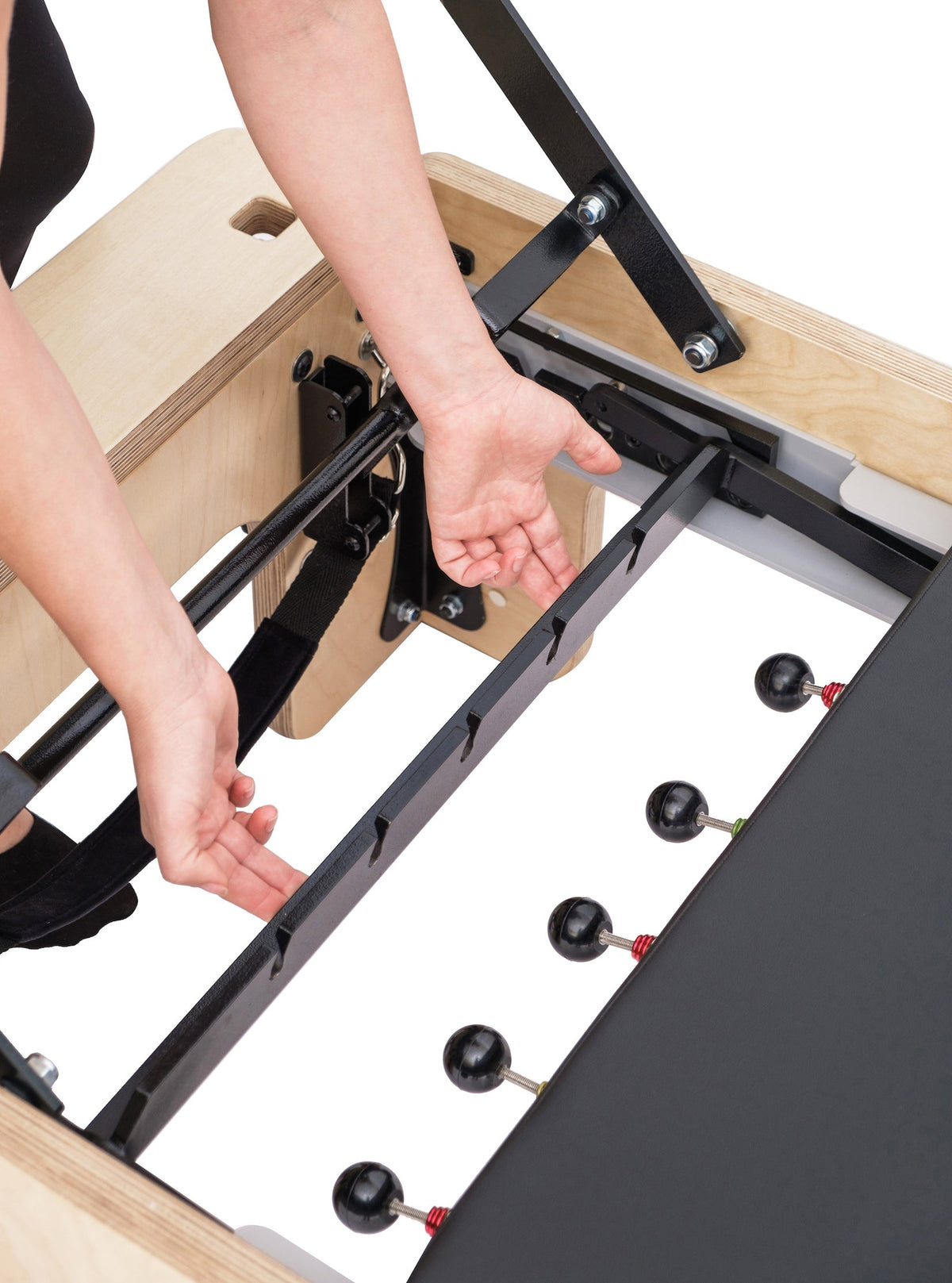 Fitkon™ Powerhouse Plus Pilates Reformer with Stainless Steel Tower & Mat Converter