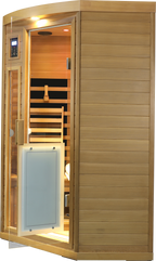 2-Person Low EMF FAR Infrared Red Cedar Indoor Sauna | 8 Heating Panels, 149°F, Bluetooth