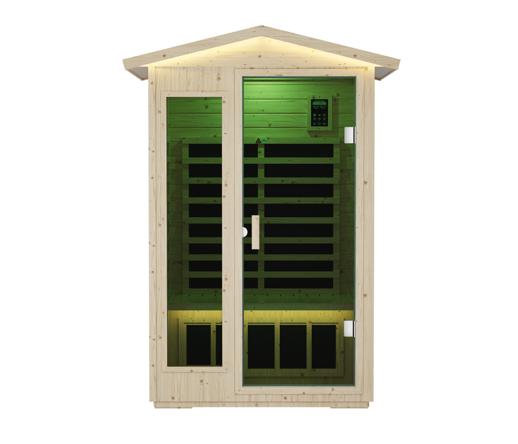 FAR Infrared Indoor Sauna | 6 Heating Plates, Bluetooth & Touchscreen Control