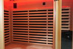 Blisspod I Vienna RED I All-In-One - Full Spectrum + Red Light Therapy I Indoor Corner Premium Sauna I 4-5 Person