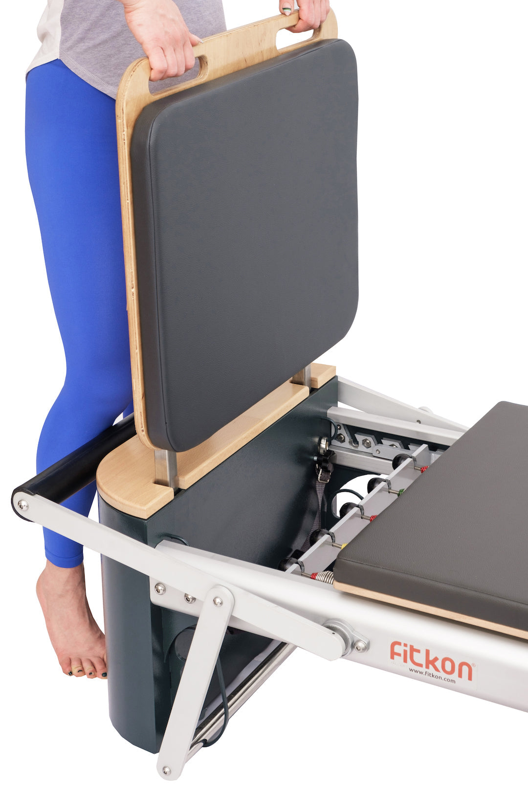 Fitkon™ Pro Plus Pilates Reformer with Aluminum Tower | Deluxe Indoor Home & Studio Bundle