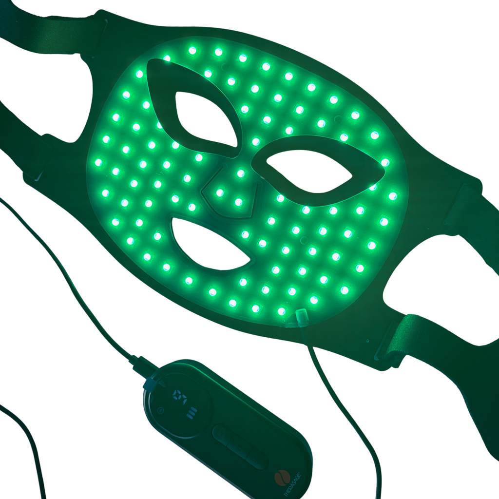 TheraGlow Mask2Go™ 8-Mode Red Light & Infrared LED Face Mask