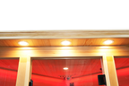 Blisspod I Vienna RED I All-In-One - Full Spectrum + Red Light Therapy I Indoor Corner Premium Sauna I 4-5 Person