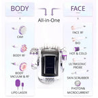 BRÜUN 10 in 1 Cavitation Machine Cellulite Removal Radio Frequency Body Sculpting RF Facial Skin Care Beauty Equipment for Beauty Studio & Home Use