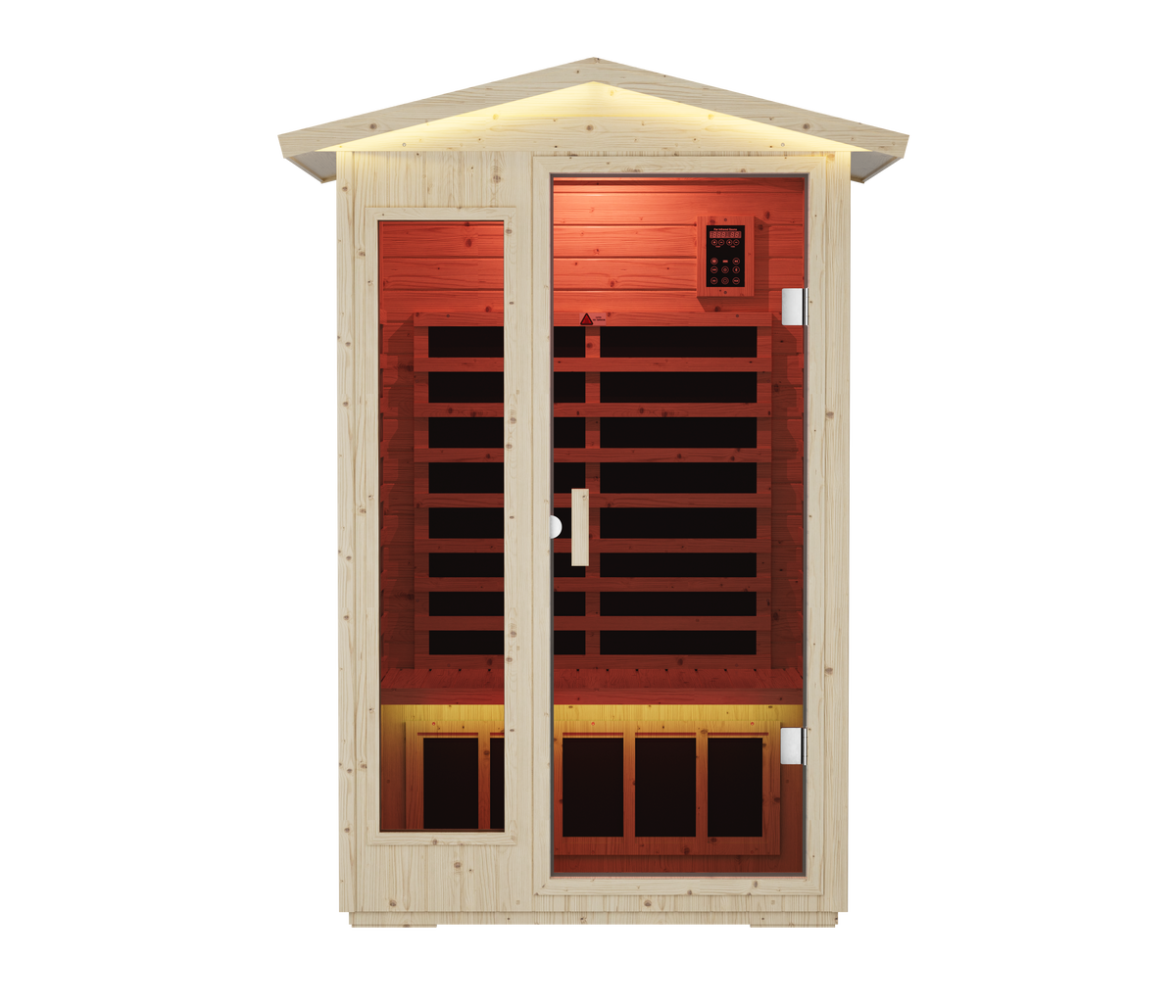 FAR Infrared Indoor Sauna | 6 Heating Plates, Bluetooth & Touchscreen Control
