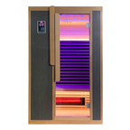 Blisspod Bergen 2-Person Full Spectrum Infrared Sauna with Red Light Panel | Canadian Hemlock | Low EMF | Indoor