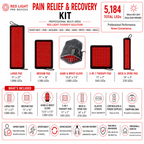 Red Light Pain Relief Kit – 5 Powerful Devices for Full-Body Relief- 5,184 Total LEDs