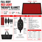 Red Light Therapy Blanket – Full Body Coverage | 660nm + 850nm Dual Wavelengths | 13,536 LEDs ___ OUT OF STOCK UNTIL 8/15/2026 PRE-ORDER AND SAVE 15% email info@RedLightProDevices.com for code
