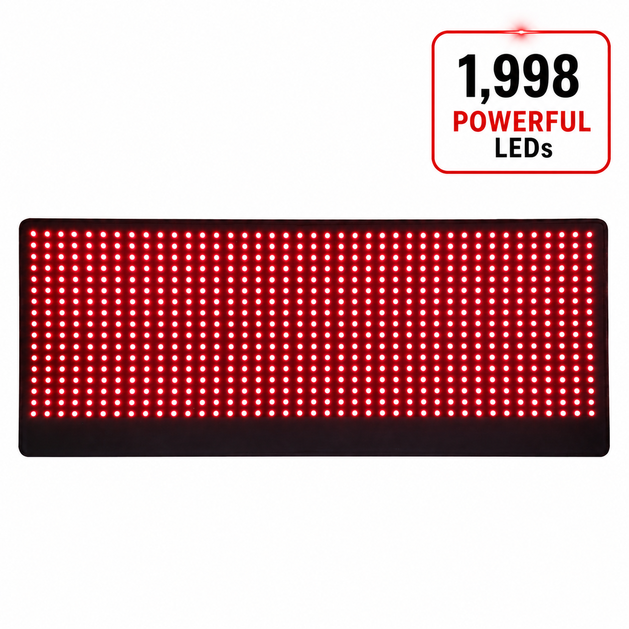 Large Red Light Therapy Pad – 27" x 11" with 1,998 LEDs for Pain Relief & Recovery
