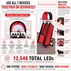 Full Body Red Light Therapy System 12,546 LED's in System. Includes 4 Pads 11" X 27", 2 Pads 11' X 16", 1 Face Dome, 1 Chin Pad