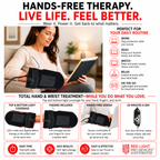 Red Light Therapy Hand & Wrist Glove  13.5" x 7.5"| 1080 High-Power LEDs + 12V Car Adapter