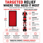 Large Red Light Therapy Pad – 27" x 11" with 1,998 LEDs for Pain Relief & Recovery