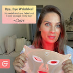 LED face mask, at-home LED facial mask, 6 light modes, 288 LED diodes, deluxe bundle