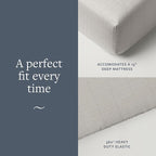 GroundLuxe Organic Cotton Fitted Grounding Sheet with Silver Fiber