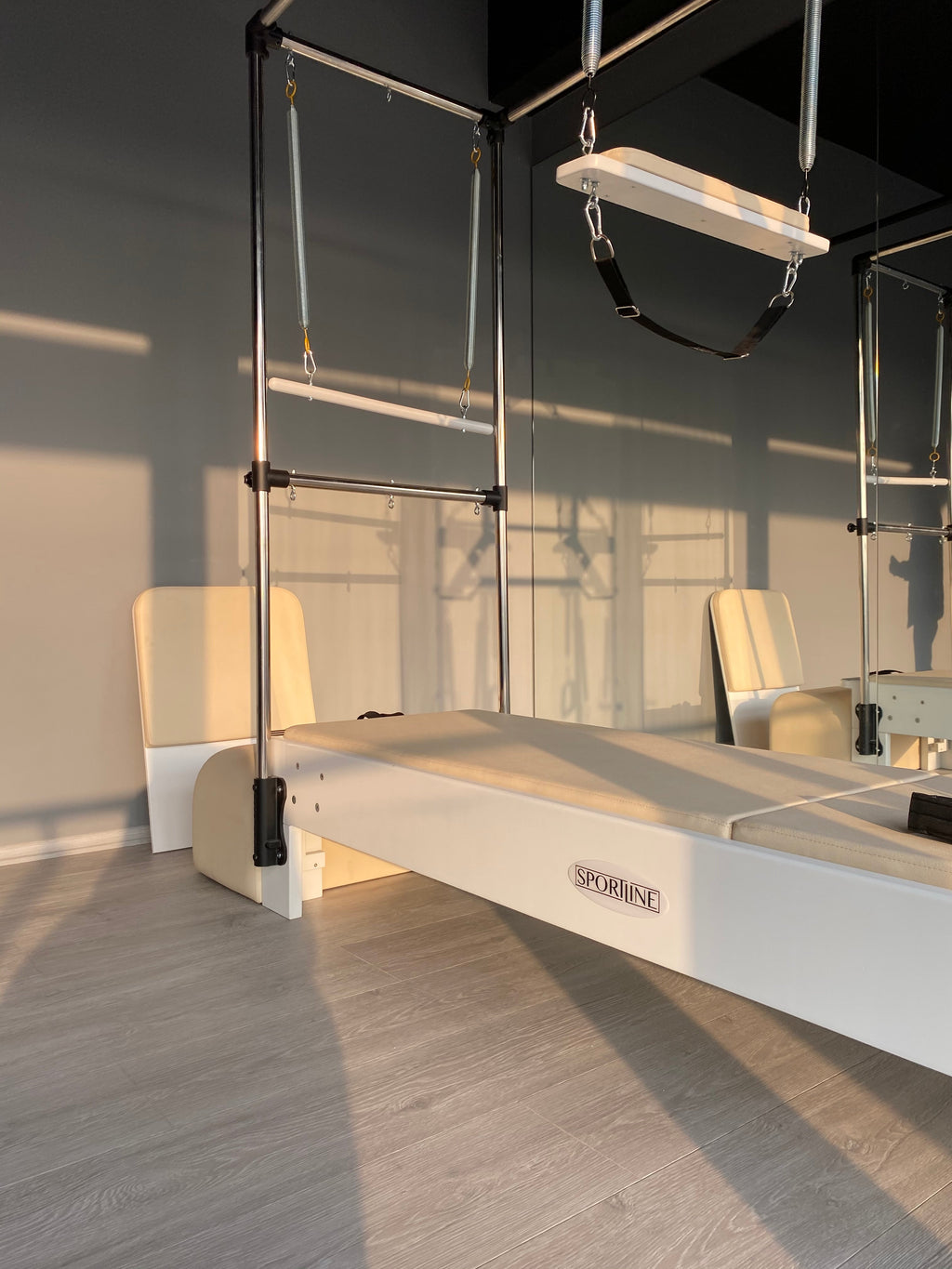 Sportline™ Superior Pilates Cadillac Reformer Bundle | Hornbeam Wood Indoor Studio System