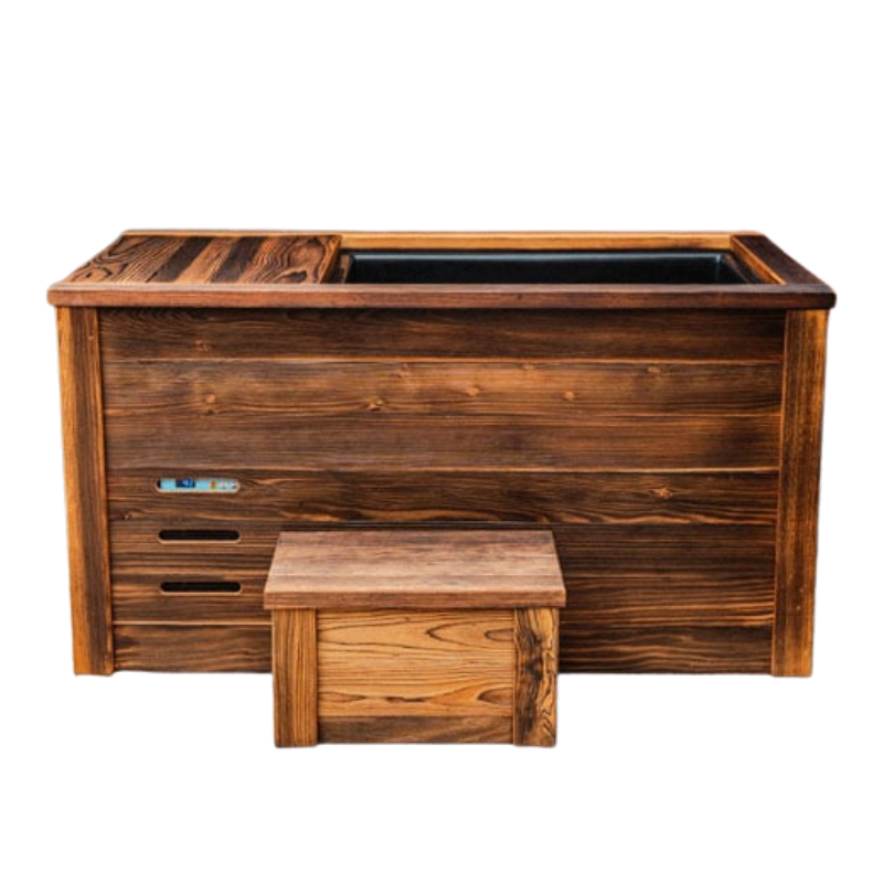 Kooru 1-Person Redwood Cold Plunge Tub | Chiller + Ozone System