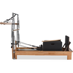 Private Pilates™ Premium Beechwood Pilates Reformer with Tower | Home & Studio Bundle