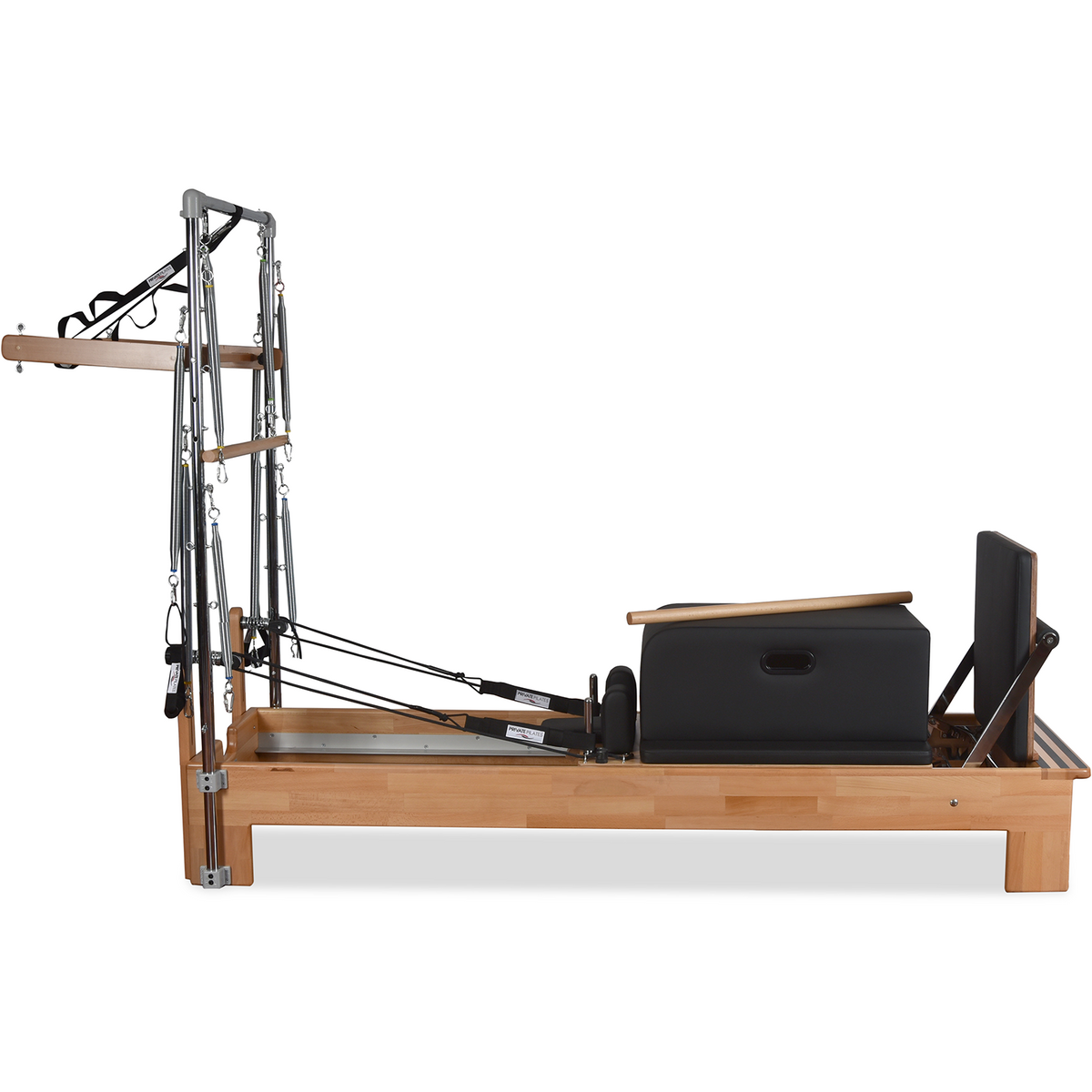 Private Pilates™ Premium Beechwood Pilates Reformer with Tower | Home & Studio Bundle