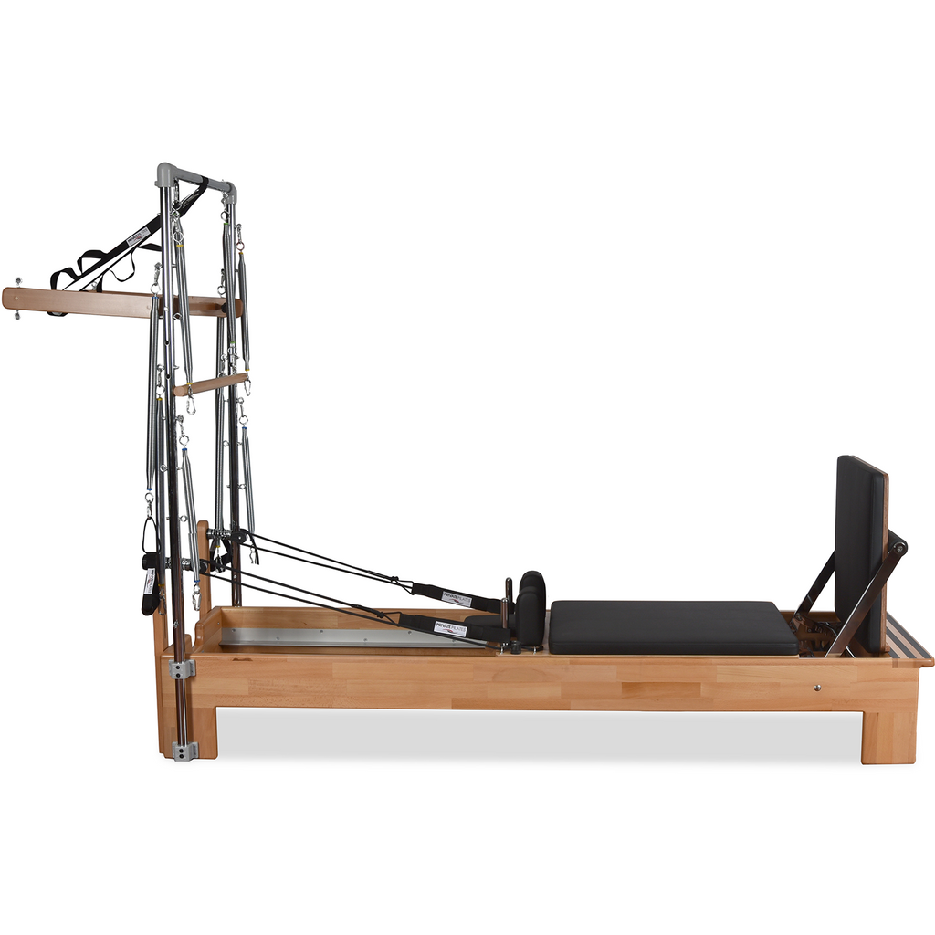 Private Pilates™ Premium Beechwood Pilates Reformer with Tower | Home & Studio Bundle