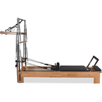 Private Pilates™ Premium Beechwood Pilates Reformer with Tower | Home & Studio Bundle