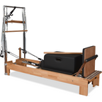 Private Pilates™ Premium Beechwood Pilates Reformer with Tower | Home & Studio Bundle
