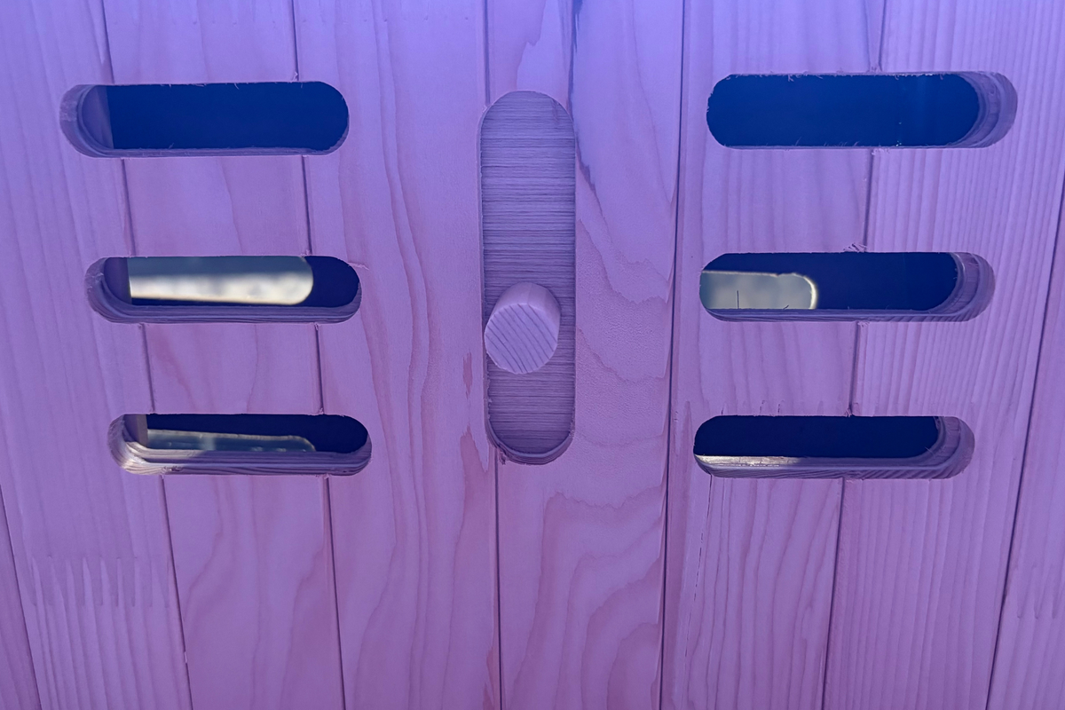 Blisspod Malmo 2-Person Infrared Sauna | Canadian Hemlock, Low EMF + Red Light Panel