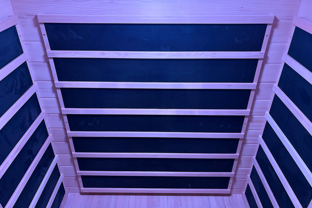 Blisspod Malmo 2-Person Infrared Sauna | Canadian Hemlock, Low EMF + Red Light Panel