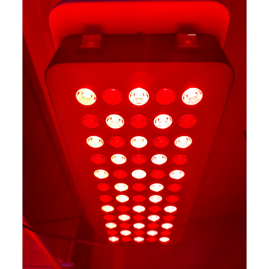 Blisspod Malmo 2-Person Infrared Sauna | Canadian Hemlock, Low EMF + Red Light Panel