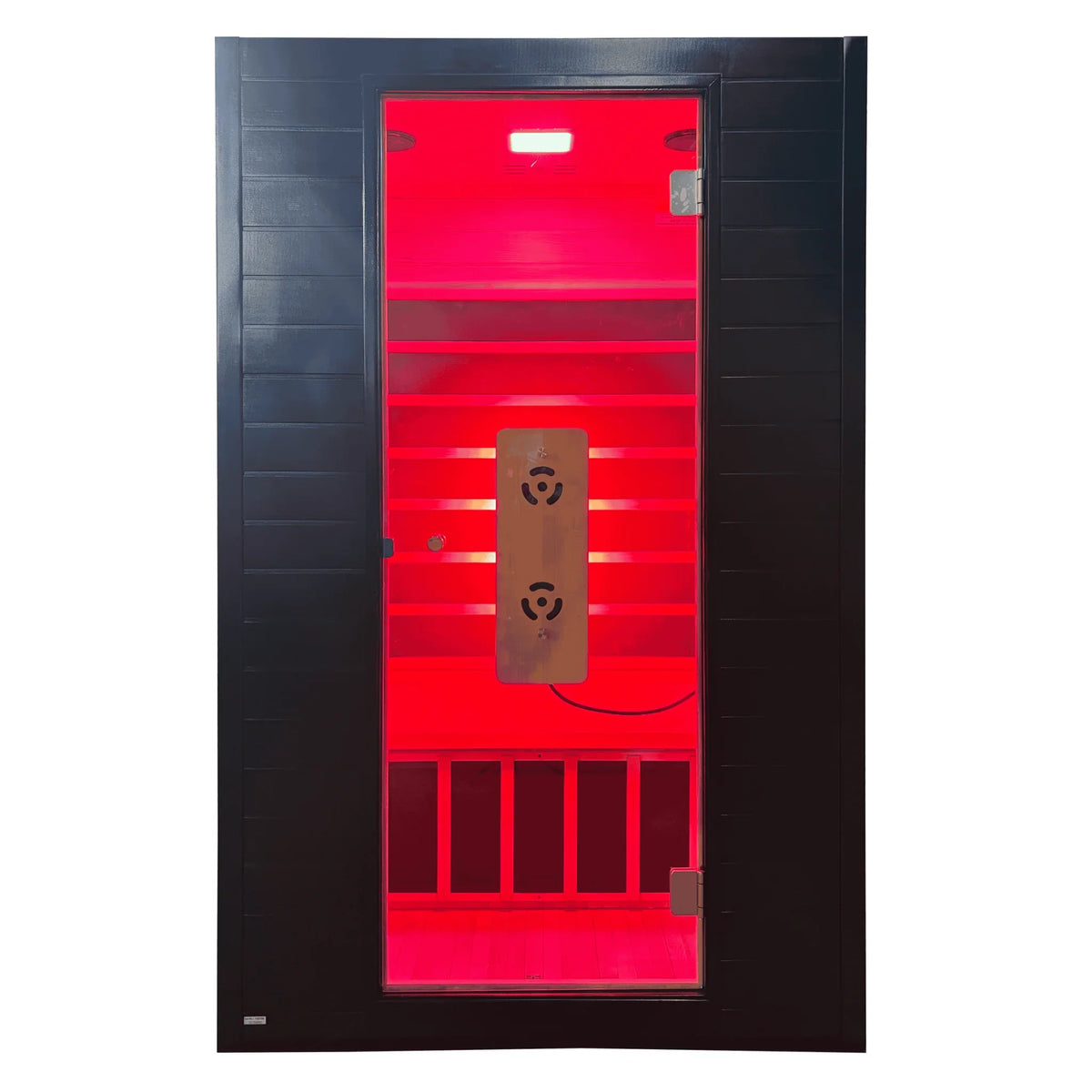 Blisspod Malmo 2-Person Infrared Sauna | Canadian Hemlock, Low EMF + Red Light Panel
