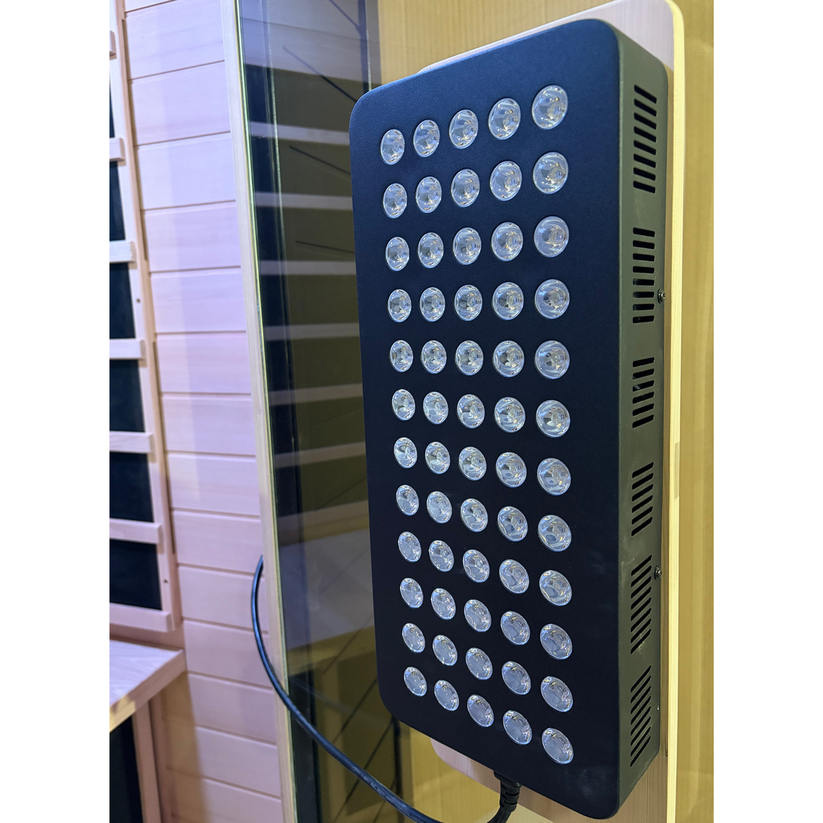 Blisspod Malmo 2-Person Infrared Sauna | Canadian Hemlock, Low EMF + Red Light Panel