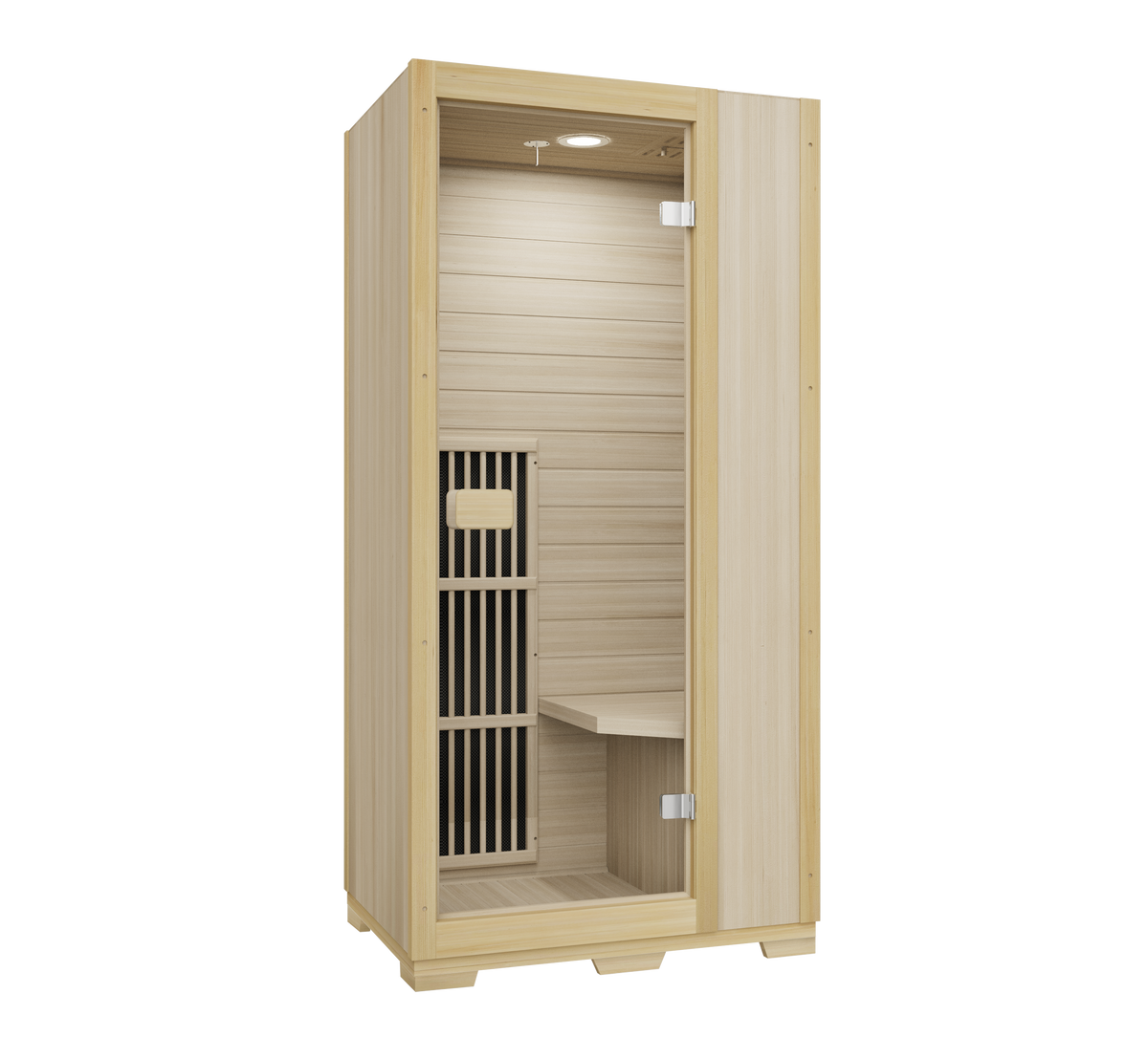Blisspod Vienna 1-Person FAR Infrared Sauna | Canadian Hemlock, Very Low EMF, 140°F